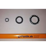 Podložka M6 (6,4x11x0,7) DIN 6798 A Zn (100ks)