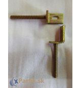 Držiak plotového poľa L M16x180/115 žZn