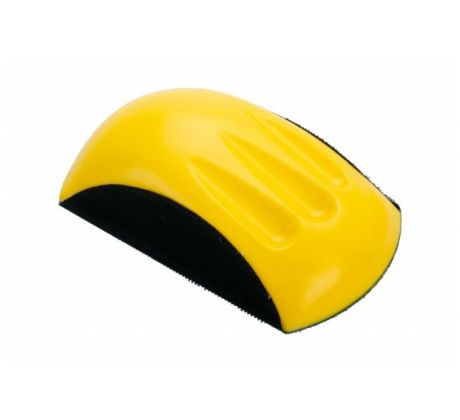 Držiak brúsneho papiera 150mm so suchým zipsom - žltý