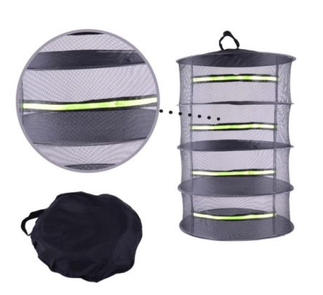Sieť na sušenie kruhová so zipsom 4-posch., o58cm SKVELER, sito