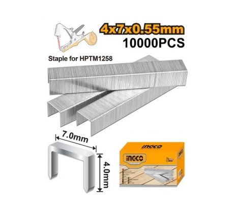 Sponky do klieští HPTM1258 7mm, 10000ks INGCO