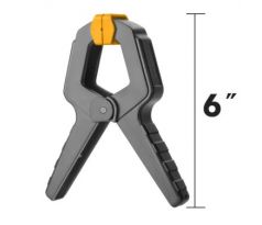 Svorka štipec plast rozteč 67mm 6"/150mm INGCO