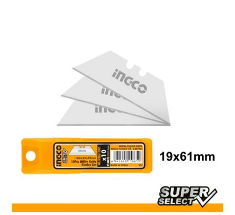 Čepeľ náhradná 19x61mm INGCO sada  10ks