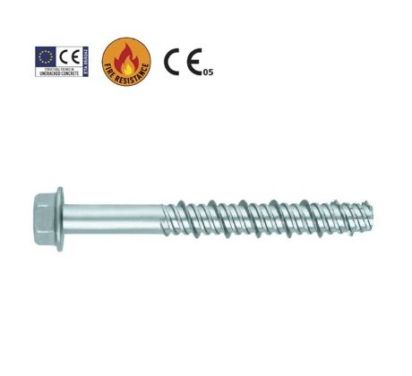 Skrutka 8x55 THE do betónu 6HH µLZn CE Option 1